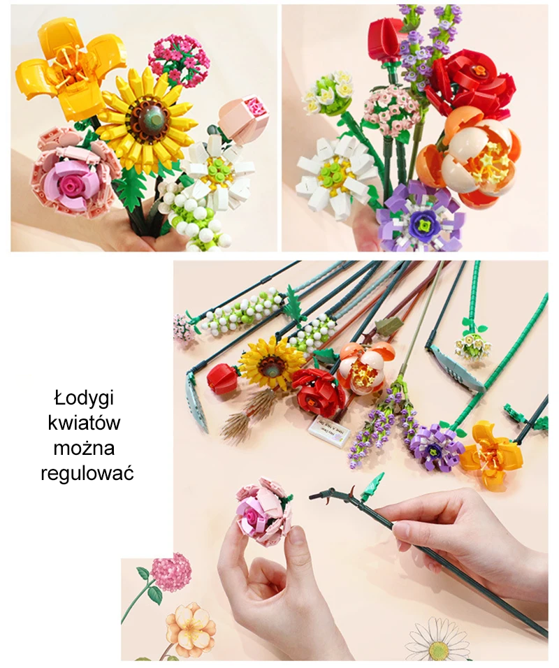 BOUQUET WITHE WILD FLOWERS | 547 pieces