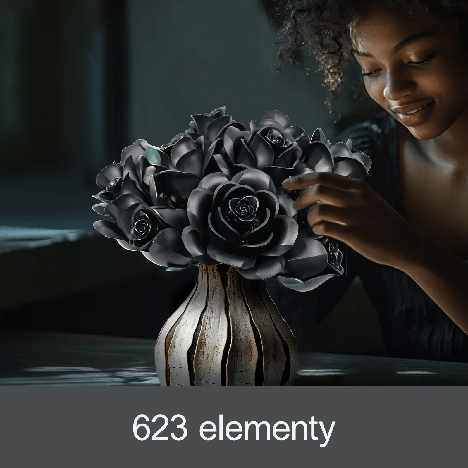 GOTHIC BLACK ROSES | 623 pieces