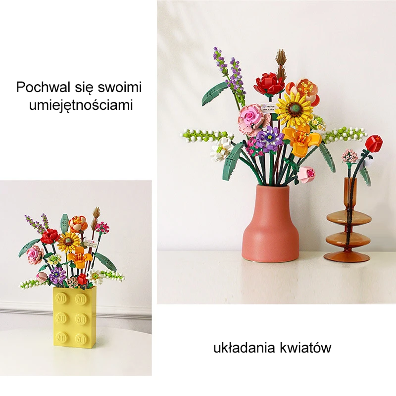 BOUQUET WITHE WILD FLOWERS | 547 pieces