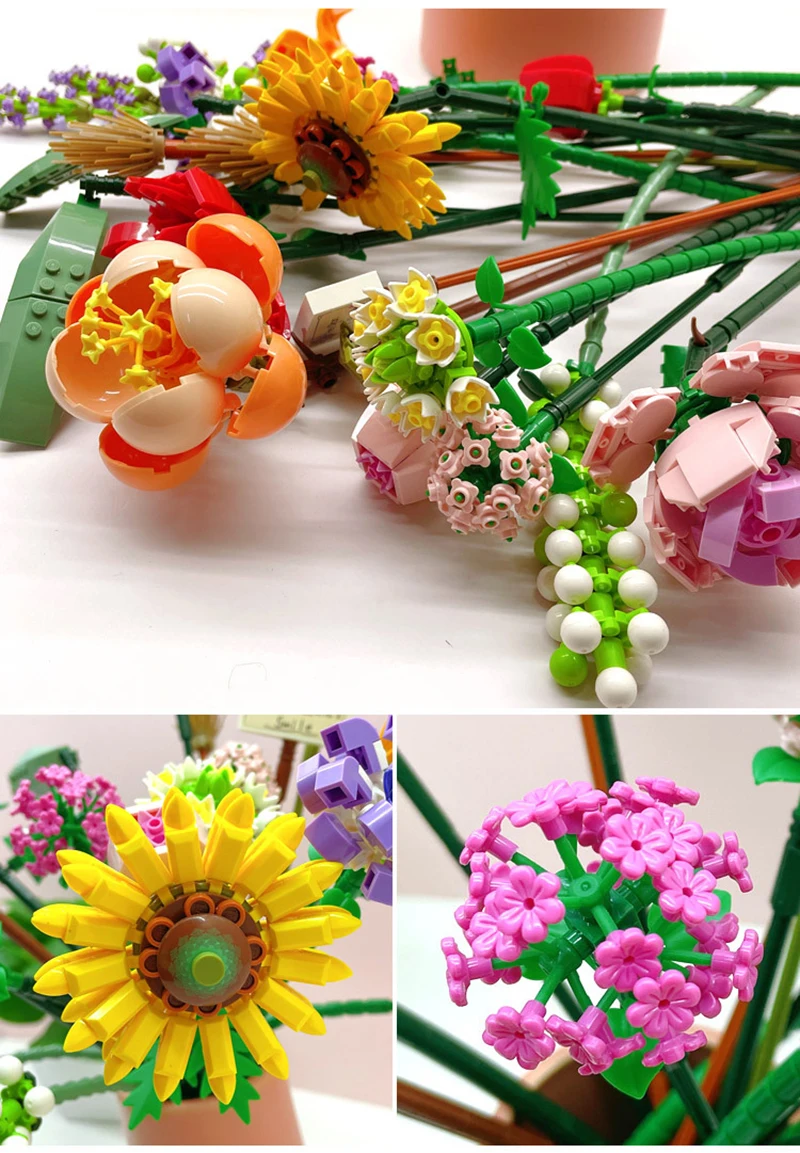 BOUQUET WITHE WILD FLOWERS | 547 pieces