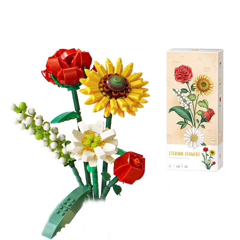 BOUQUET WITHE WILD FLOWERS | 547 pieces