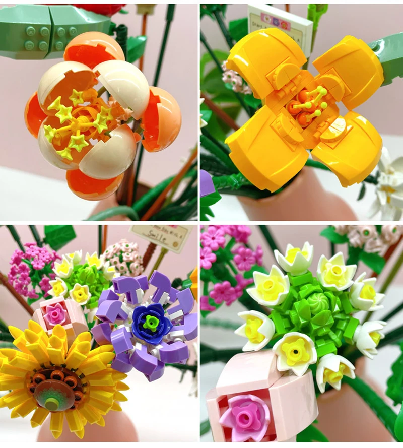 BOUQUET WITHE WILD FLOWERS | 547 pieces
