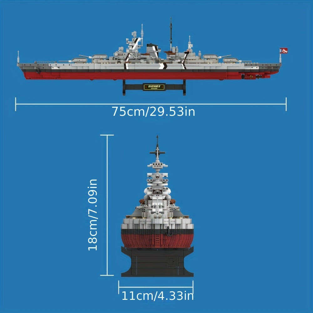 GERMAN WARSHIP BISMARCK | 2081 pieces