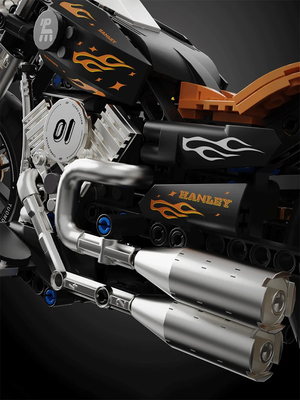 BEAUTIFUL RETRO MOTORCYCLE | 445 pieces