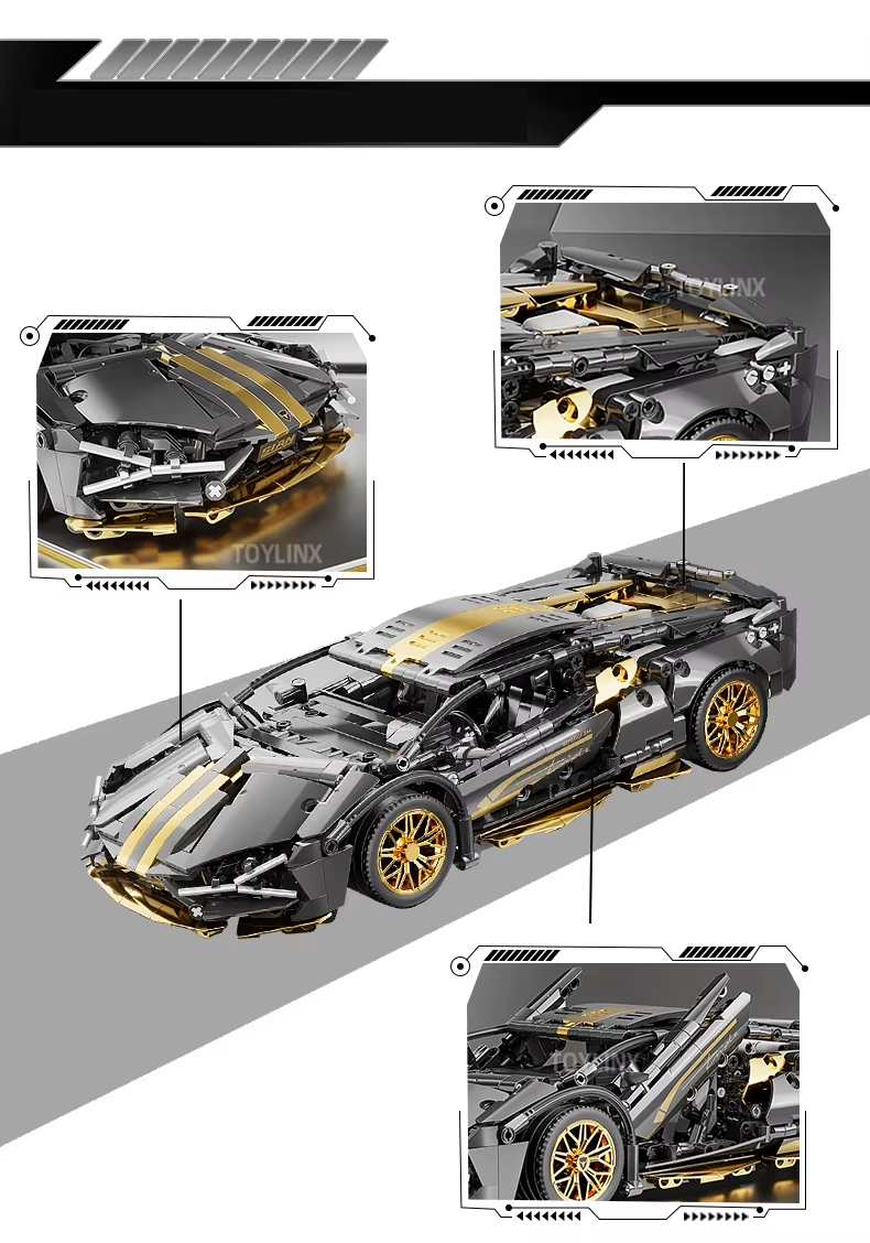 SPORT RACING CAR | 1280 pieces