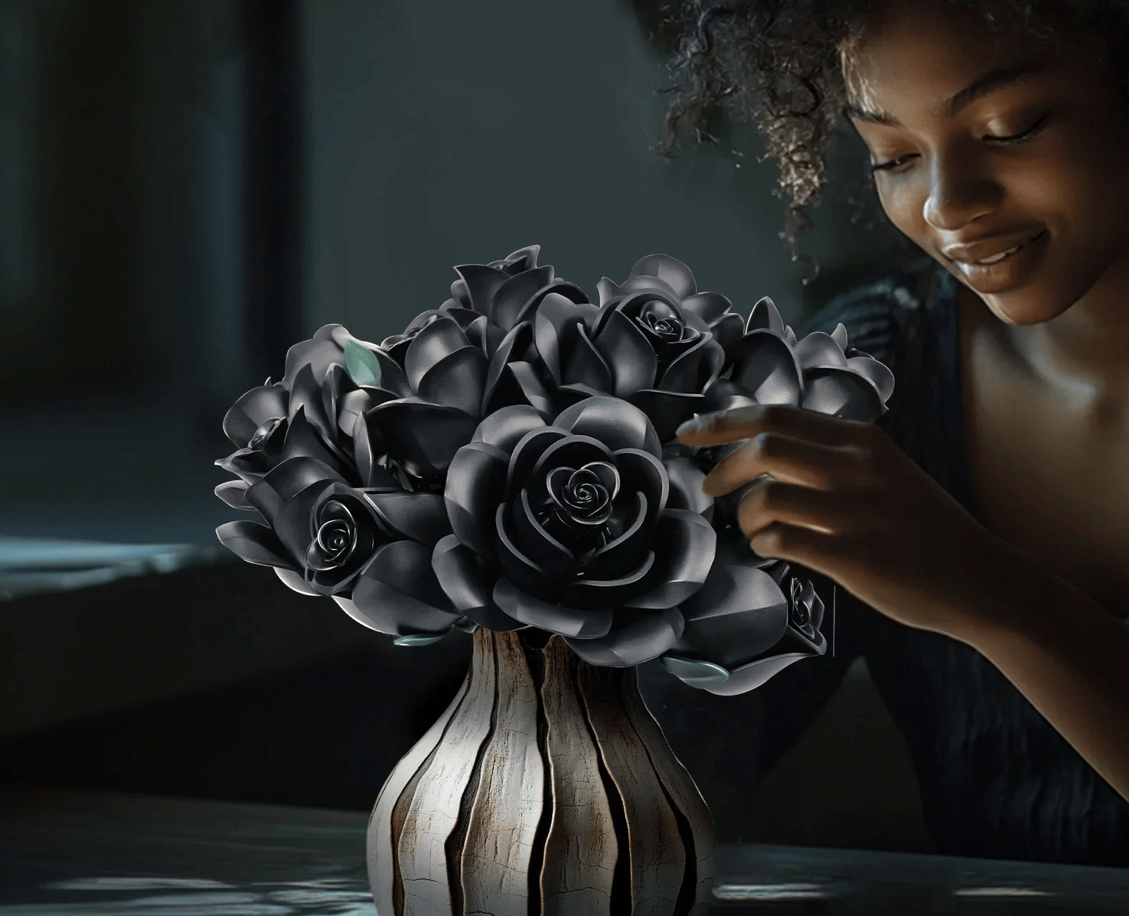 GOTHIC BLACK ROSES | 623 pieces
