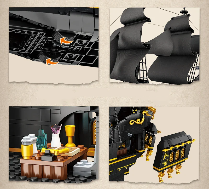 A MIGHTY PIRATE SHIP | 2076 pieces
