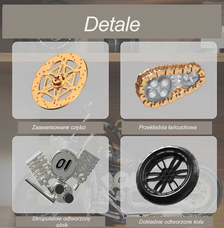 BEAUTIFUL RETRO MOTORCYCLE | 445 pieces