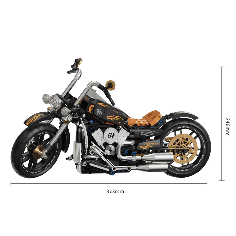 BEAUTIFUL RETRO MOTORCYCLE | 445 pieces
