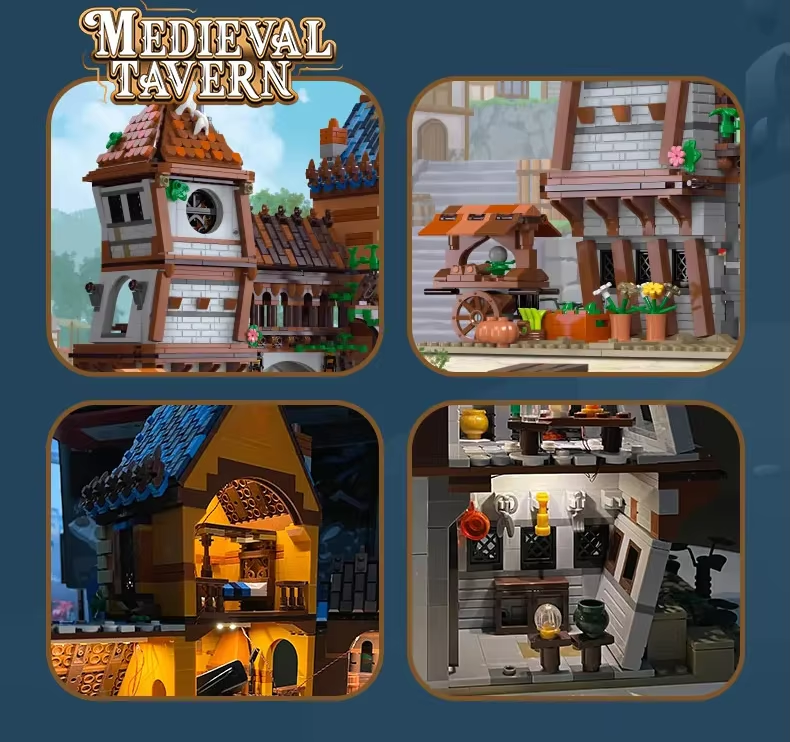 LARGE MEDIEVAL TAVERN | 2843 pieces