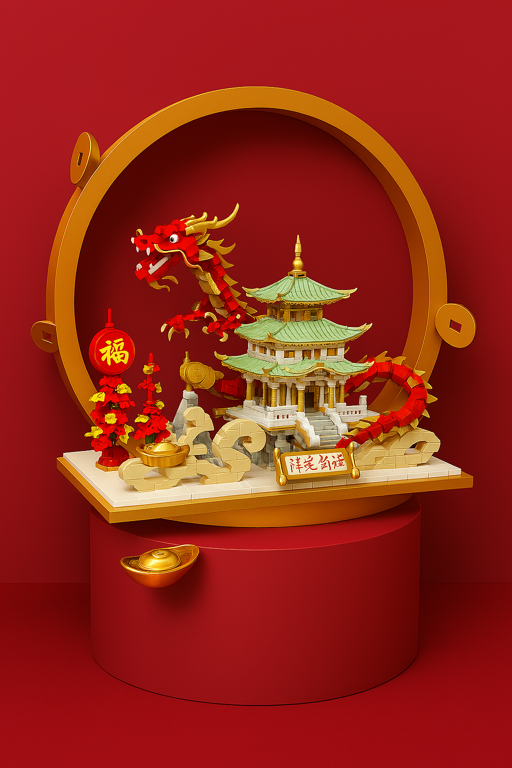 CHINESE COLORFUL DRAGONS | 1190 pieces