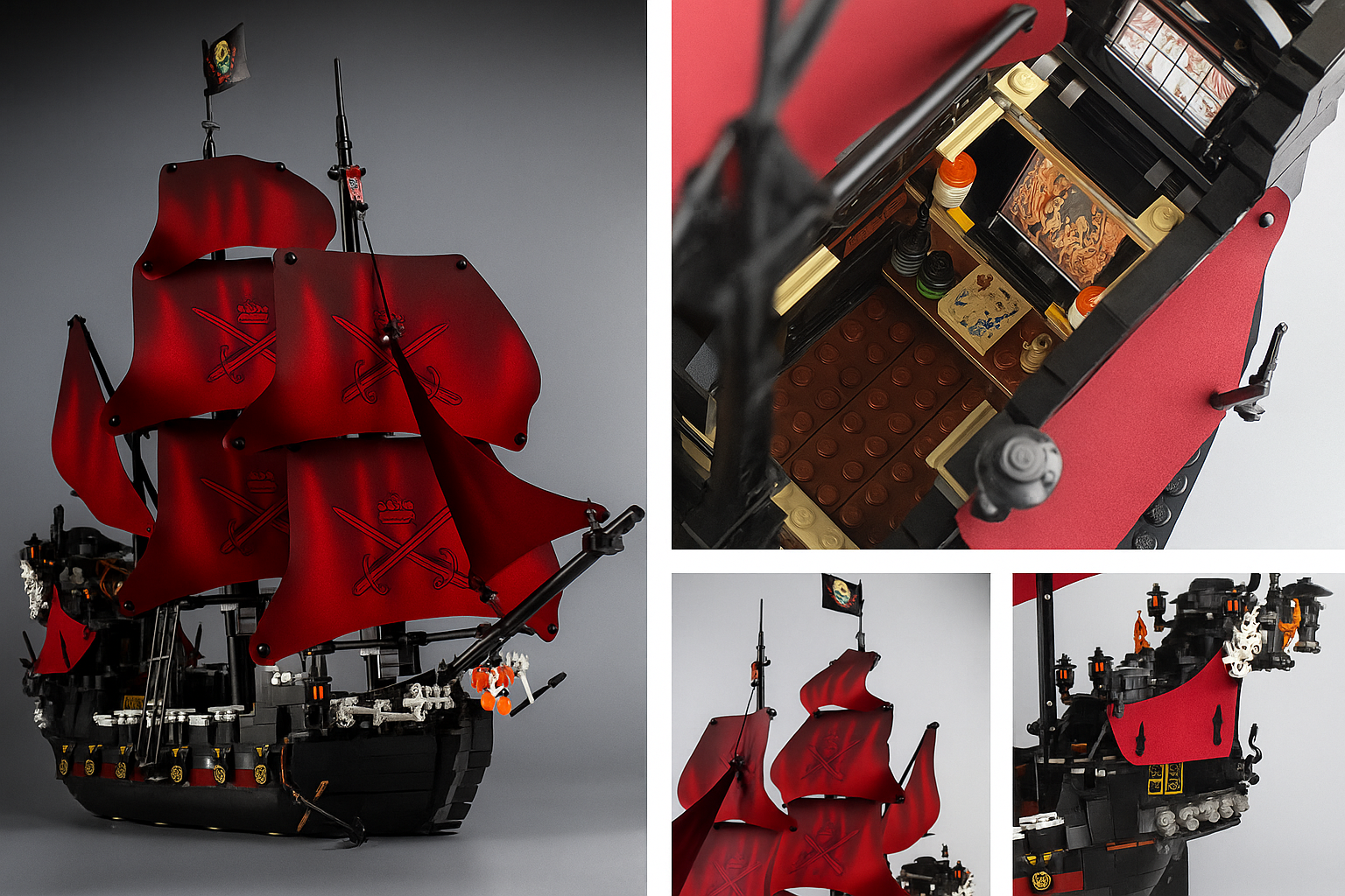 QUEEN ANNE'S REVENGE PIRATE SHIP | 1097 pieces