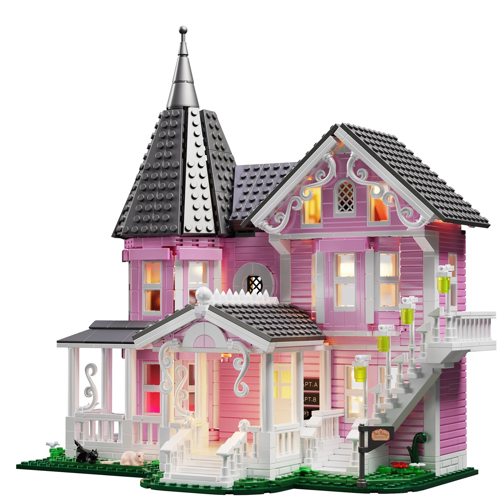 SPOOKY PINK HOUSE | 1349 pieces