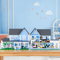 BLUE TWO-STOREY VICTORIAN-STYLE HOUSE  | 1107 pieces