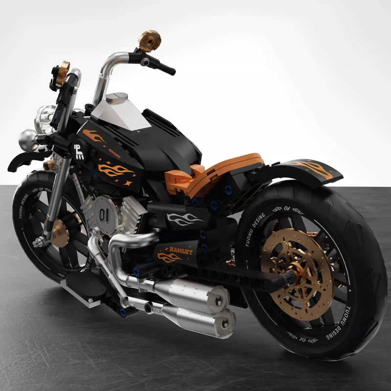 BEAUTIFUL RETRO MOTORCYCLE | 445 pieces