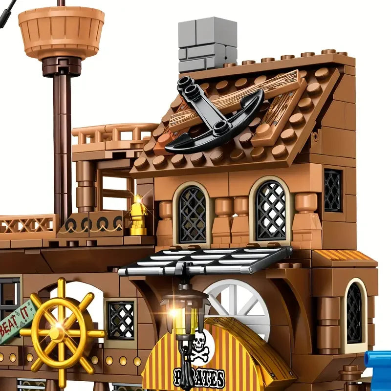 PIRATE ISLAND WITH A BOAT | 675 pieces
