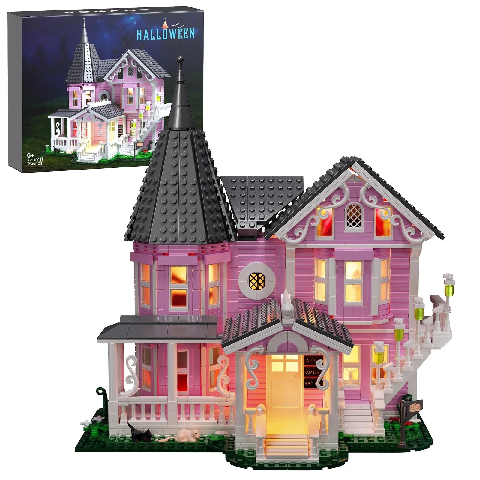 SPOOKY PINK HOUSE | 1349 pieces