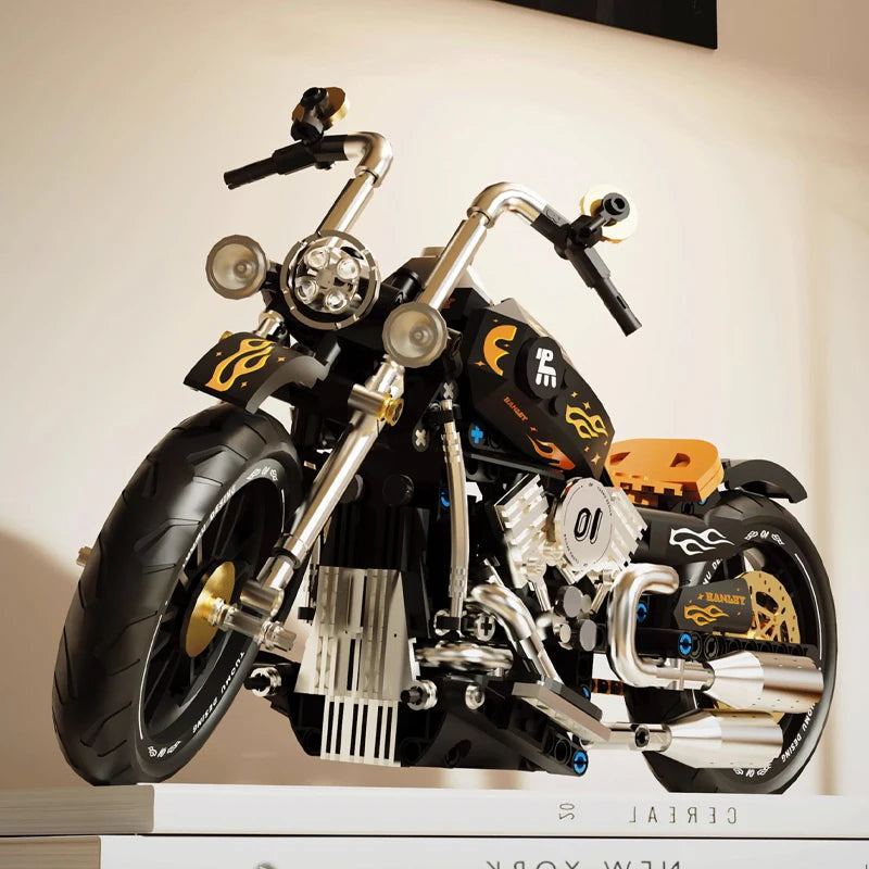 BEAUTIFUL RETRO MOTORCYCLE | 445 pieces