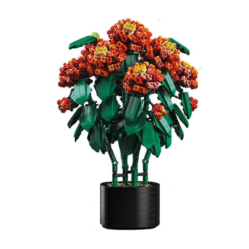 THE GOLDEN CHRYSANTHEMUM  IN A FLOWERPOT | 1614 pieces