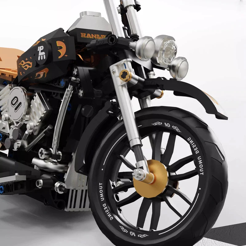 BEAUTIFUL RETRO MOTORCYCLE | 445 pieces