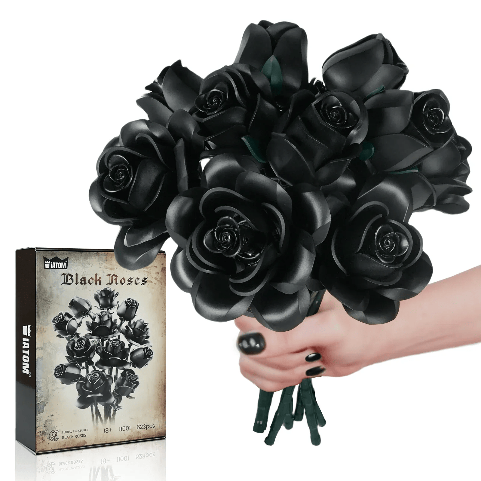GOTHIC BLACK ROSES | 623 pieces