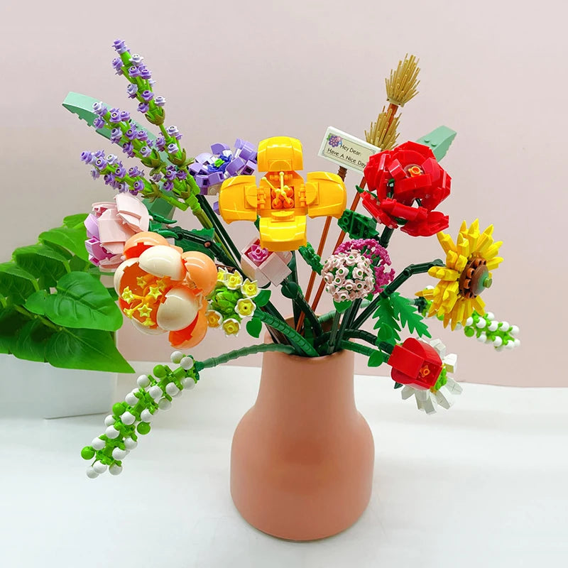 BOUQUET WITHE WILD FLOWERS | 547 pieces