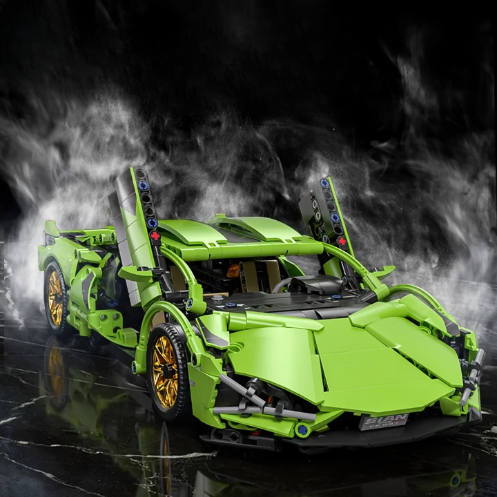GREEN ITALIAN SUPERCAR 1:14 | 1200 pieces
