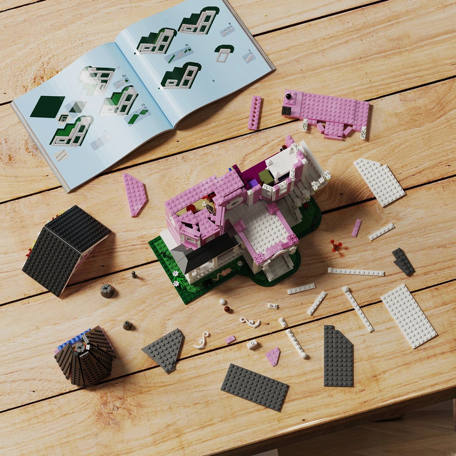 SPOOKY PINK HOUSE | 1349 pieces