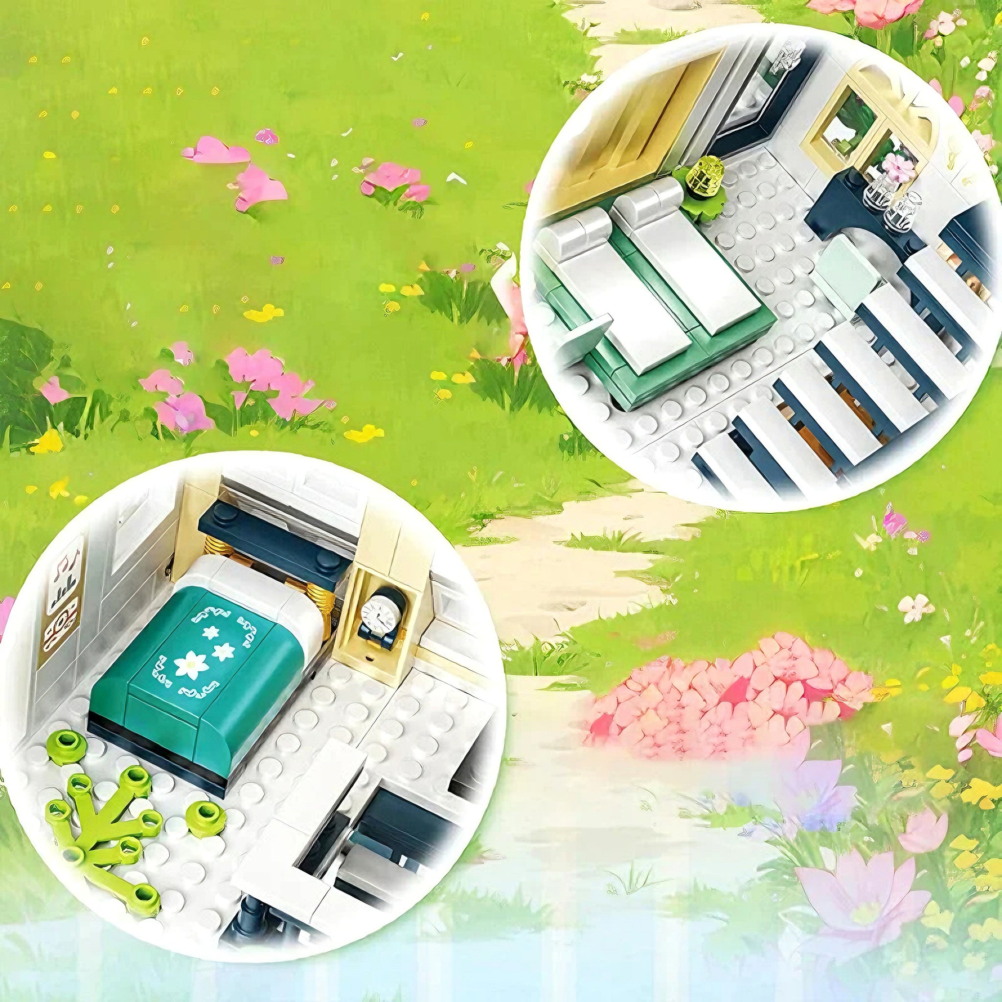 ELEGANT TWO-STORY HOTEL | 998 pieces