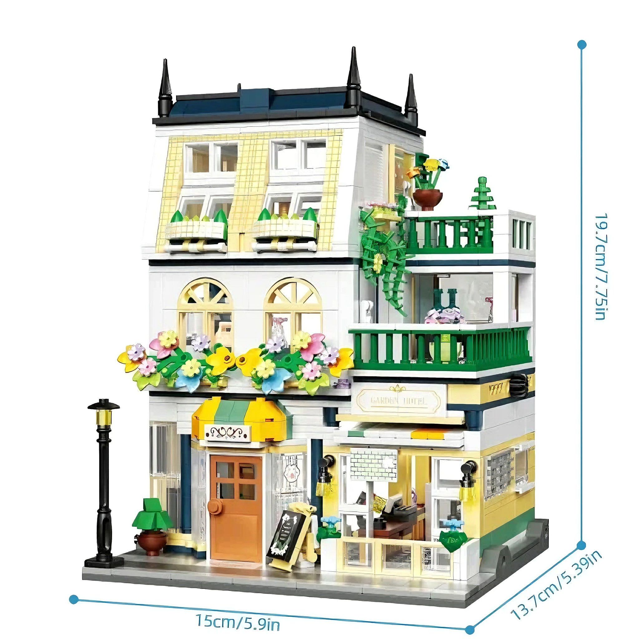 ELEGANT TWO-STORY HOTEL | 998 pieces