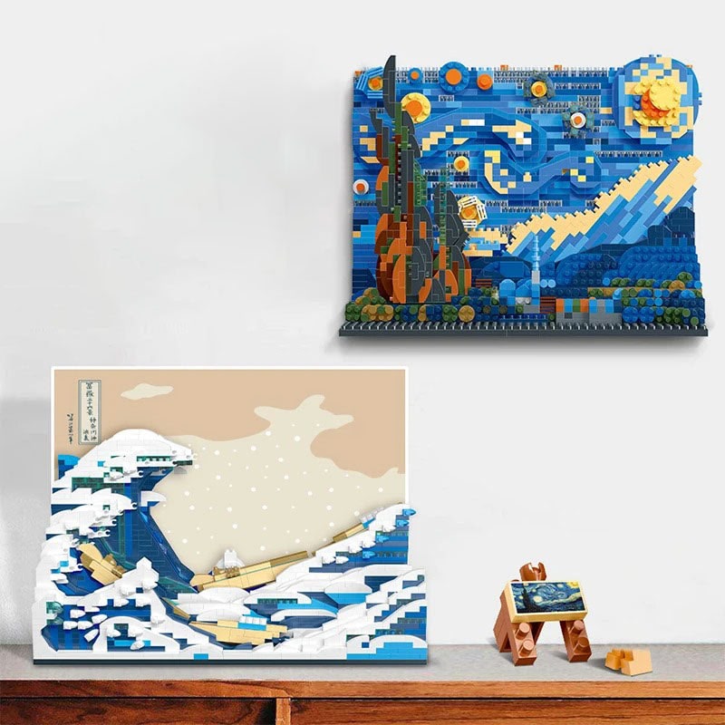 VAN GOGH AND HOKUSAI KATSUSHIKA PAINTINGS | 4154 pieces