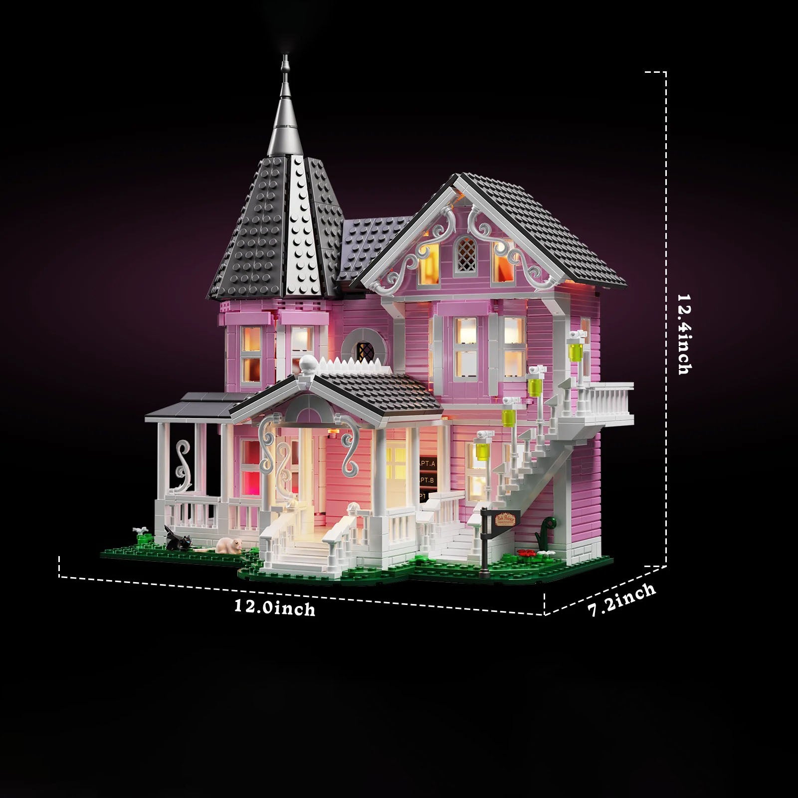 SPOOKY PINK HOUSE | 1349 pieces