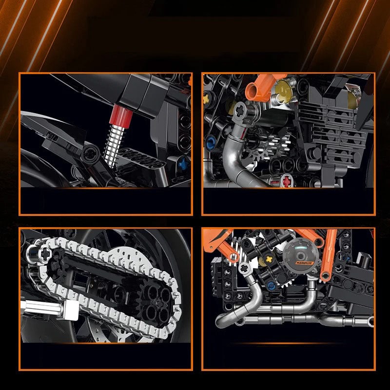 ORANGE MOTORCYCLE 1:8 | 579 pieces