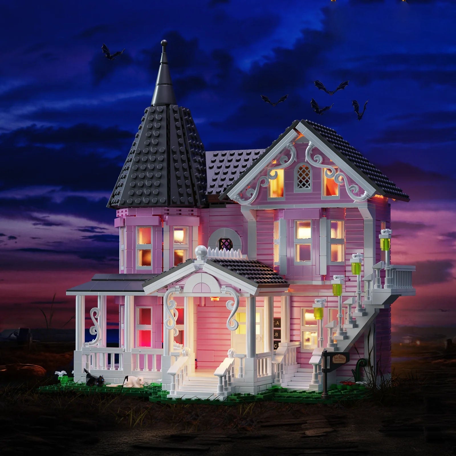 SPOOKY PINK HOUSE | 1349 pieces