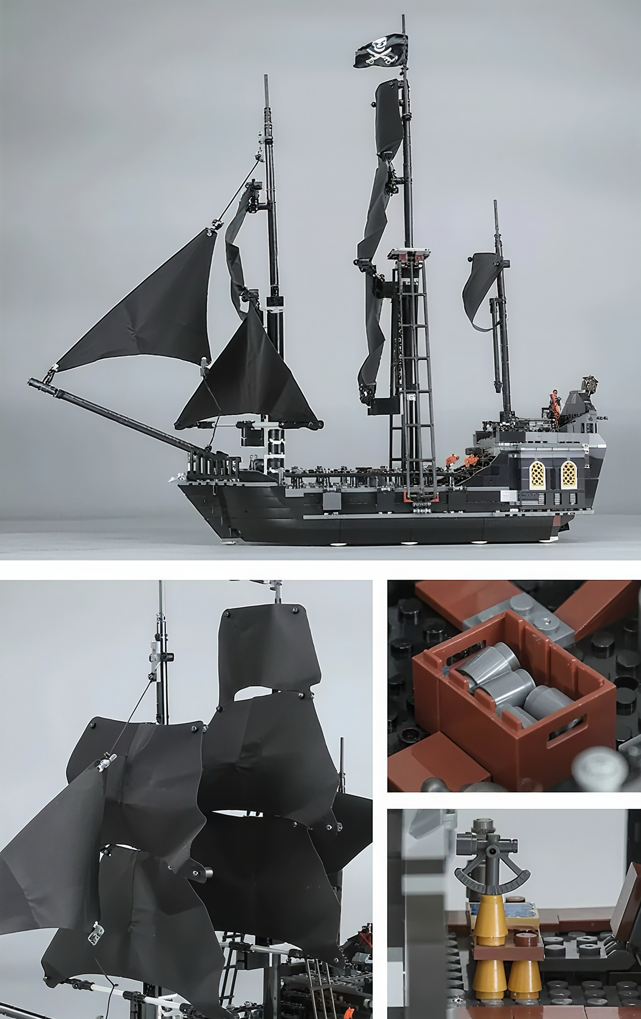 BLACK PIRATE SHIP | 804 pieces