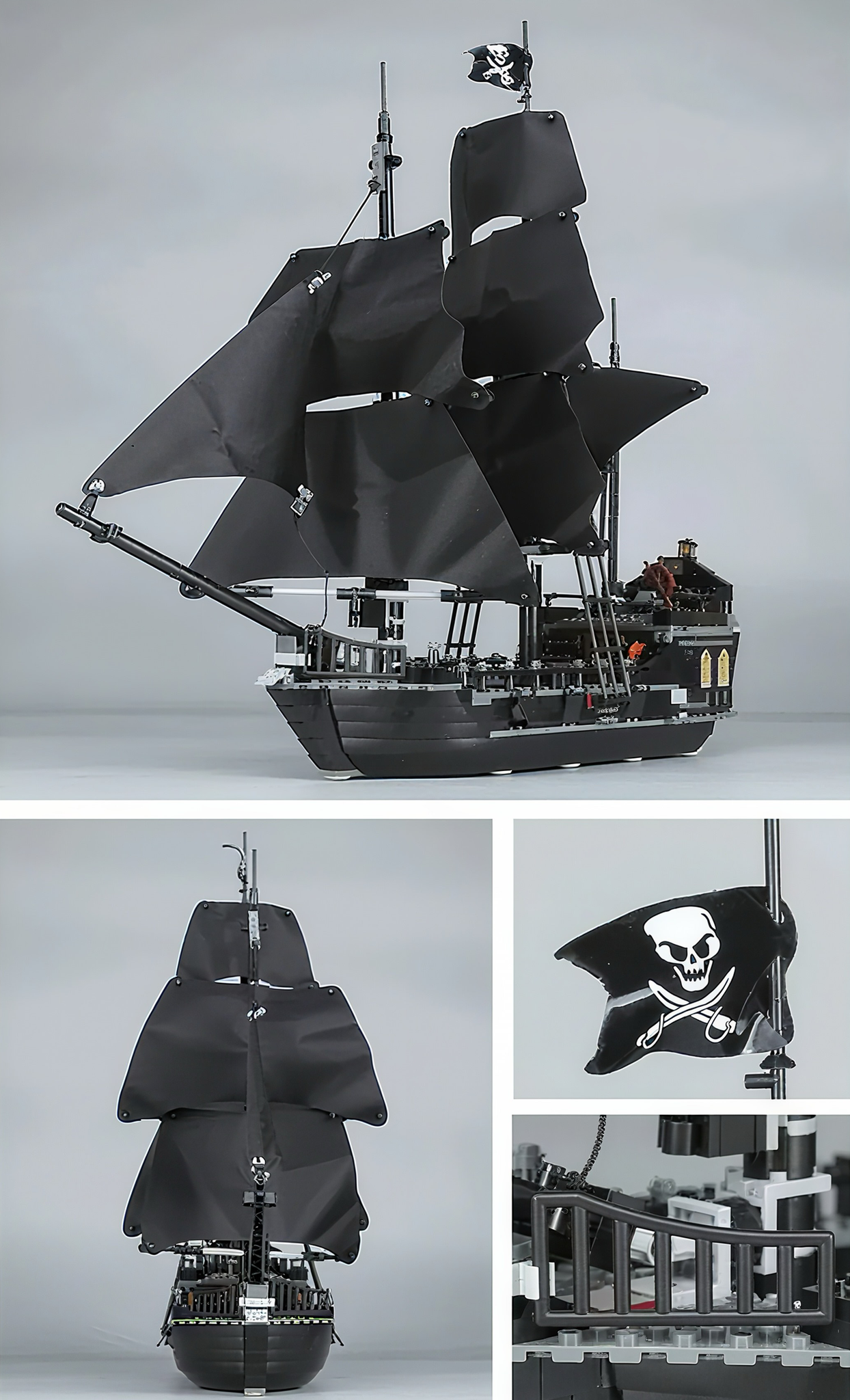 BLACK PIRATE SHIP | 804 pieces